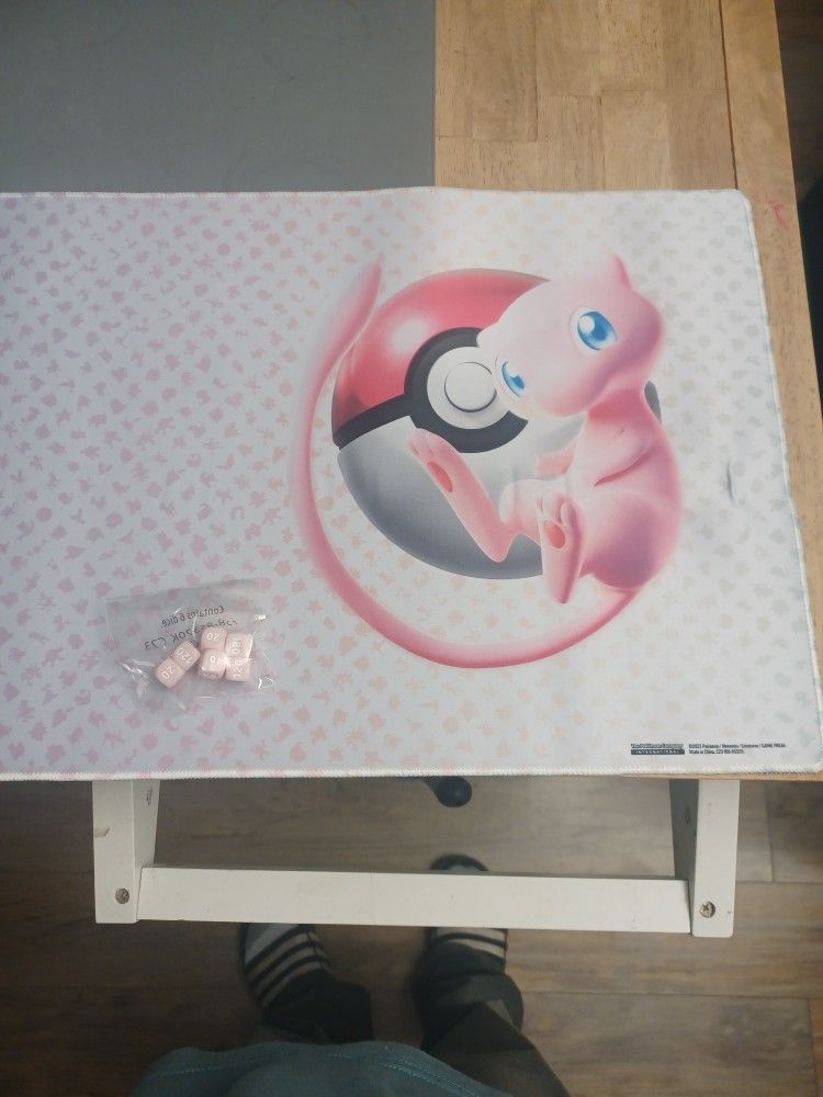 Mew Pokémon Card Game Playing Matt