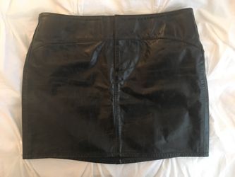 Genuine Leather Mini Skirt