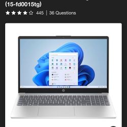HP 15.6 “ laptop 
