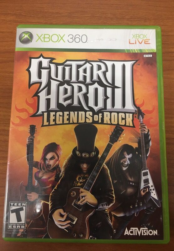 Guitar hero 3 legends of rock Xbox 360 game