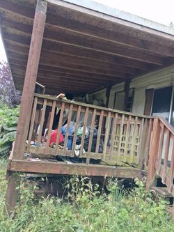 Wooden deck