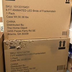Home Depot Frankenstein And Bride Of Frankenstein NEW