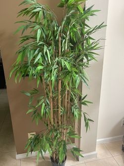 6’ Artificial Potted Bamboo Tree Plant