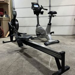 Concept 2 Rower Model D & True Fitness Es900 Upright Exercise Bike