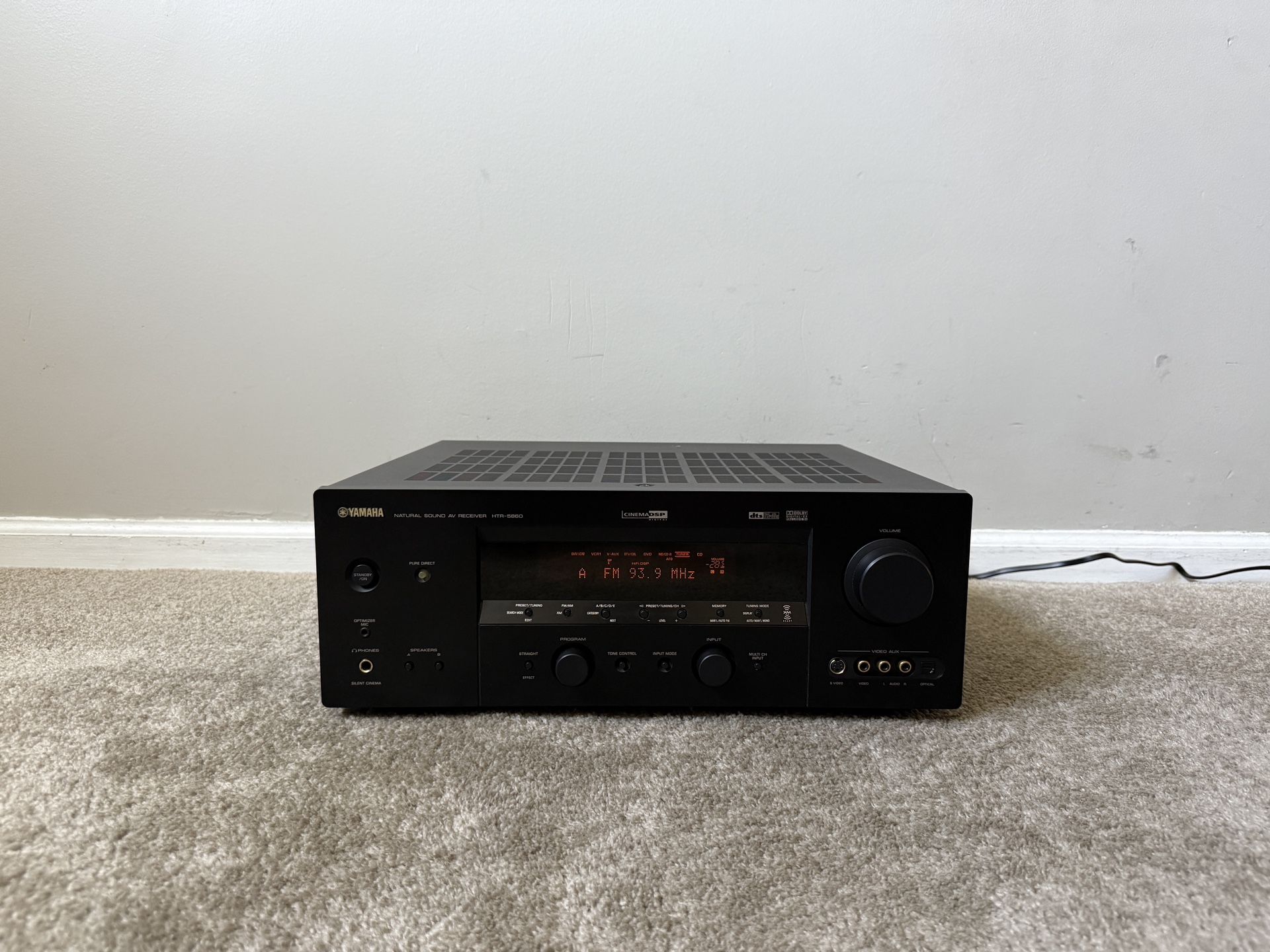 Yamaha HTR-5860 7.1 Home Theater Surround Receiver 