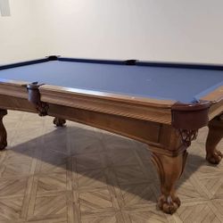 Free Delivery And Installation 8 Foot Slate Pool Table 