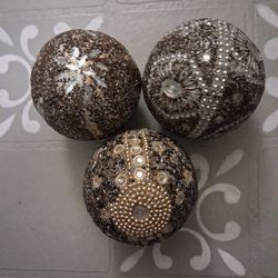 Large Beaded Orbs Spheres