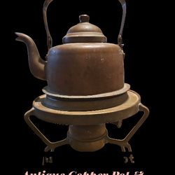 Vintage Epila EXO Tampere Copper Tea Kettle Pot With Burner Finland