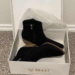 Beast Fashion Black Ankle Boots