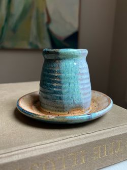 Small Handcrafted Detailed Vase ( firm on price )