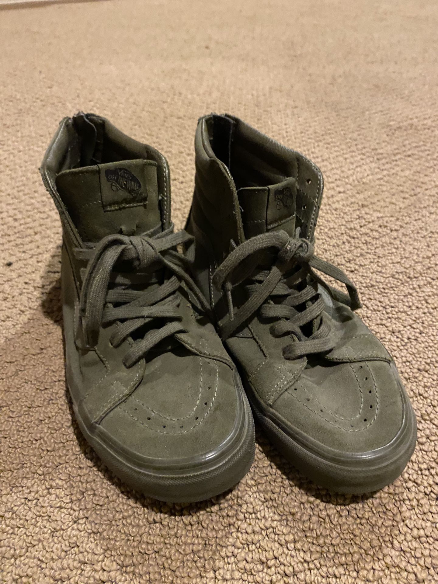 Vans Sk8 Hi Forest Green Size 9.5