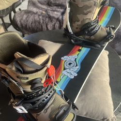 Burton Freethinker 2019 Snowboard  Genesis Bindings Swath Boa Boots