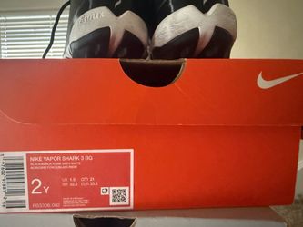 Nike Vapor Shark 3 BG Football Cleats Size 2Y
