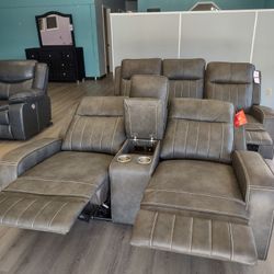 New Recliner Sofa And Loveseat Both On Sale Now Don't Miss