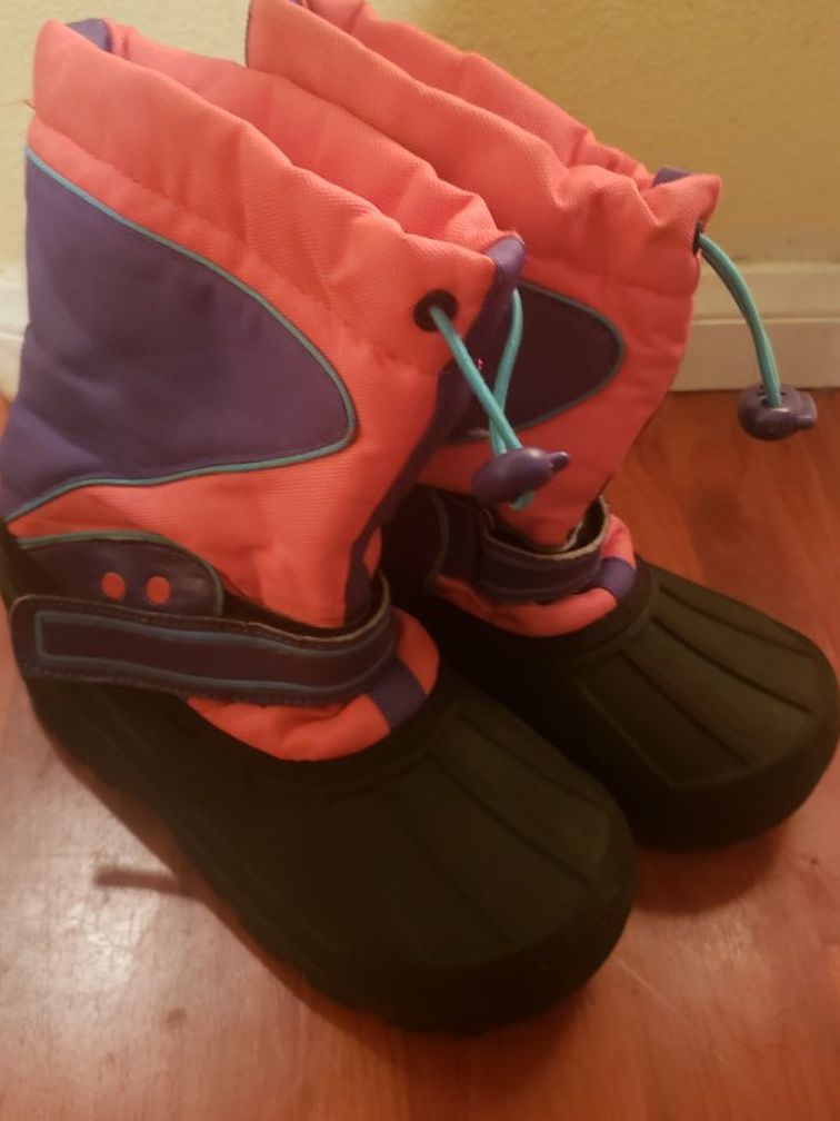 Girls Youth Snow Boots Size 1