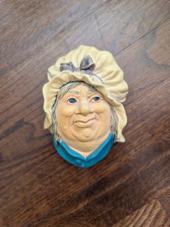 Bossons Chalkware Hanging Head "Sarah Gamp" 1964