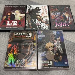 Anime DVD Lot – Samurai Champloo, JoJo, Heat Guy J, L/R