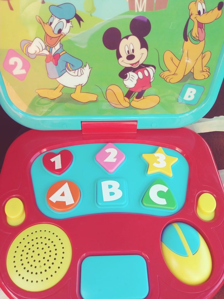 Mickey toy laptop