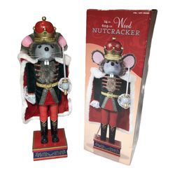 Nutcracker Mouse King 24” Limited Edition  965985 in Original Box Suite Wood
