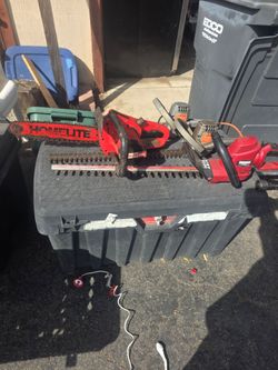 Chain saw , Hedge trimmers