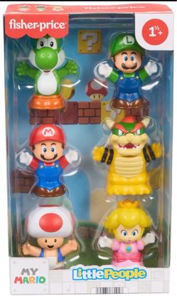 NEW LITTLE PEOPLE X MARIO BROS SET