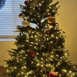 Christmas Tree Artificial With LED Lights 7Ft