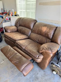 Brown Leather Couches
