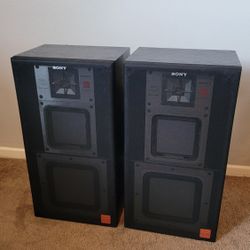 スピーカーシステム　SONY APM-750AV 昭和レトロ　2台　1set スピーカーシステム SONY APM-750AV 昭和レトロ 2台 1set