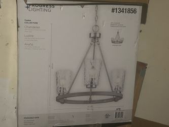 Chandelier (Progress Lighting/Bronzed Nickel/Tiara collection)