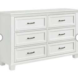 Brand New in Box - White Six Drawer Dresser - Very High Quality - $999 Retail Price