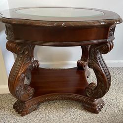 Solid Walnut End Table 