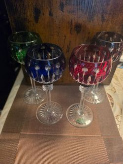 Shannon "King Louis" Crystal Glasses 4 count