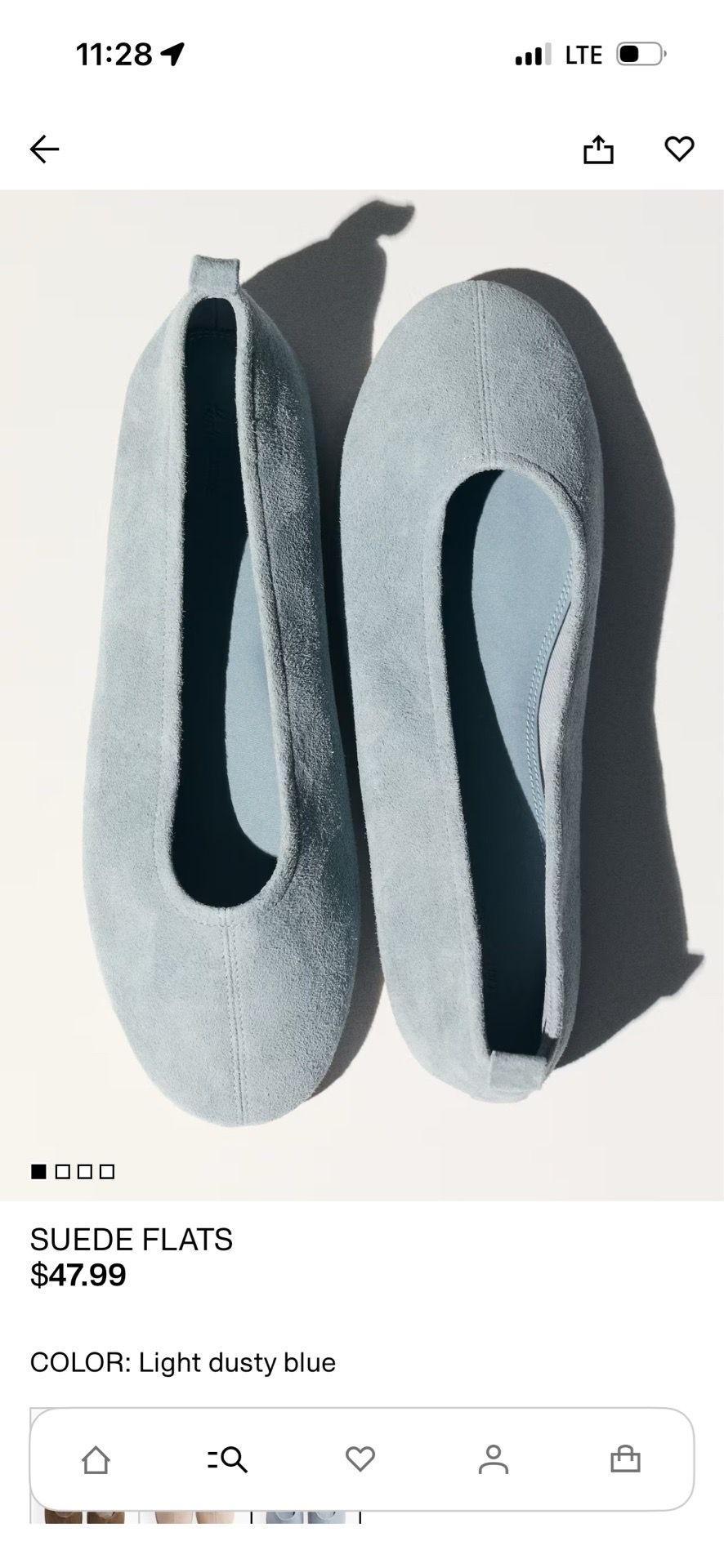 BRAND NEW H&M suede flats