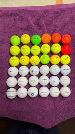 36 mix golf balls, good condition
