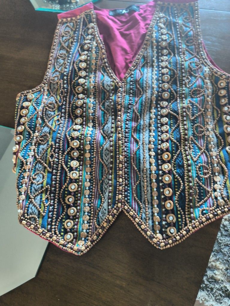 Vest (Woman's Beaded Type) Medium Size