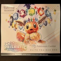 Prismatic Evolutions Elite Trainer Box Pokémon Center Exclusive