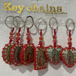 La Virgen De Guadalupe Keychains 