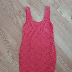 Coral Lace Sundress