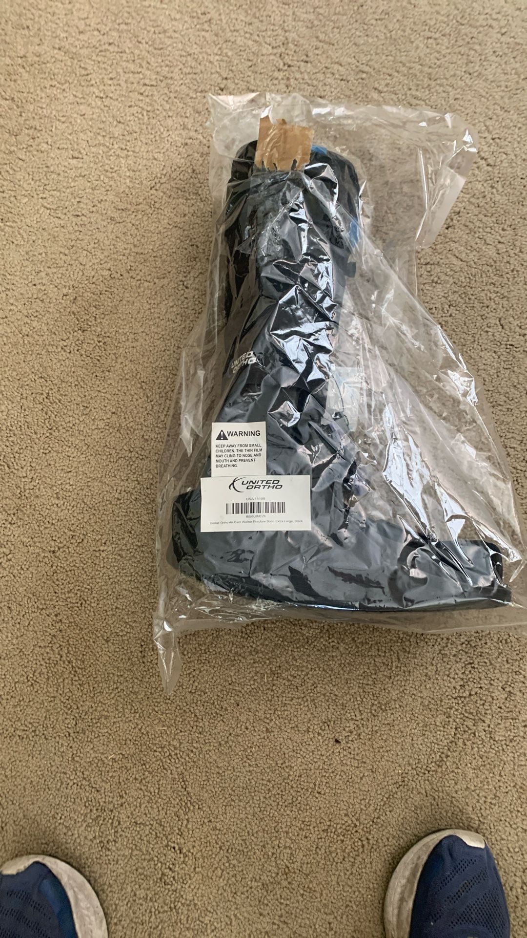 United Ortho Air Cam Walker Fracture Boot XL Black
