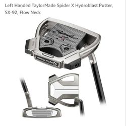 Left Handed TaylorMade Spider X Hydroblast Putter