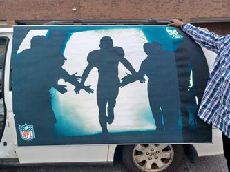 Pricedrop.   Football  Backdrop Just In Time For Superbowl Partys