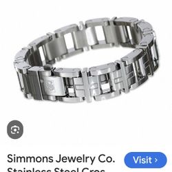 Russell simmons, stainless steel bracelet for men 
