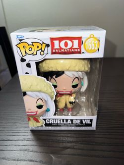 Classic Cruella De Vil 101 Dalmatians Funko Pop #1663 Disney Movies Villains