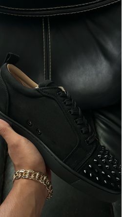Black designer men shoes