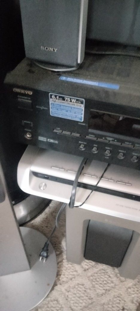 Sony Home Theater System &Onkyo High Current Amp