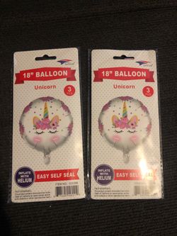 Unicorn balloons