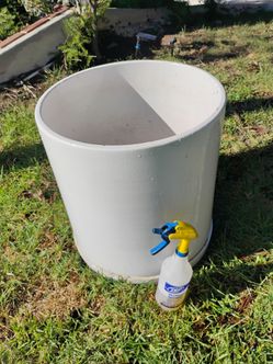 MSM Gainey 20" white ceramic pot