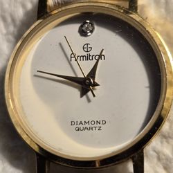 Amitron Lady's Watch Witj Real Diamond