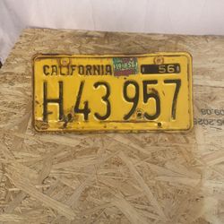 California Plate Good Condition