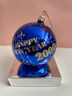 Vintage/antique New Years/Christmas Bulb Ornament